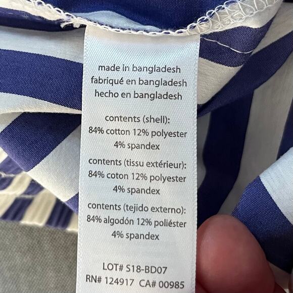 Revolve Onia Chloe Side Slit Wide Leg Striped Beach Pants White Blue Small/Med - Picture 12 of 15